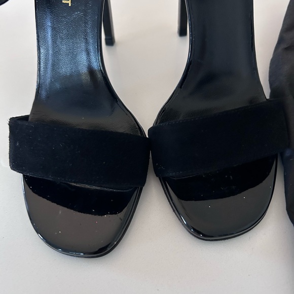 Saint Laurent Black Patent Leather Heels - Picture 6 of 9